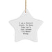 Christmas Unique Gifts from Coworkers to Payroll Clerk Star Ornament Funny Quote - Image 1