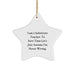 Funny Substitute Teacher Star Ornament Gifts for Men, Christmas Unique Presents from Coworkers or Family, I Am A Substitute Teacher - Image 1