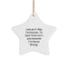 Funny X-Ray Technician Gifts from Friends, Star Ornament Christmas Unique Gifts for Him, I Am An X-ray Technician Quote Decor - Image 1