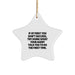 Funny Agent Gifts from Friends for Agent, Star Ornament Quotes Christmas Unique Gifts, White Star Shaped MDF Decorations - Image 1