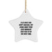 Funny Case Manager Gifts from Family, Star Ornament for Case Manager, If You Don't Succeed Try Doing What Your Case Manager Told You To Do First Christmas - Image 1