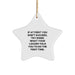 Funny Logger Gifts from Friends, Star Ornament for Logger Enthusiasts, Christmas Unique Logger Star Ornament - Image 1