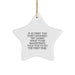 Funny Magistrate Gifts from Men to Women Friends for Christmas Unique Star Ornament Inspirational Quote - Image 1