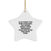 Funny Mechanic Gifts from Friends for Men Star Ornament - If At First You Don't Succeed Try Doing What Your Mechanic Told You To Do The First Time - Christmas Unique Gifts - Image 1