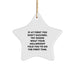 Funny Millwright Gifts for Friends - Millwright Humor Inspired Star Ornament, White, with Gold Cord, Gifts from Men or Women, Christmas Unique Gifts, Best Millwright Quote Ornament - Image 1