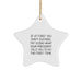 Funny President Star Ornament Gifts from Family and Friends for President Christmas Unique Decorations - White Star Shaped - Image 1