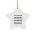 Funny Principal Star Ornament Gifts from Family, Christmas Unique Gifts for Principal, Inspirational Star Ornament for Home Decoration - Image 1