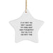 Funny Psychiatrist Inspired Star Ornament Gifts from Friends or Family - If At First You Don't Succeed Try Doing What Your Psychiatrist Told You To Do The First Time - Christmas Unique Star Ornament - Image 1
