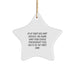 Funny School Psychologist Gifts from Friends, Unique Star Ornament for Christmas, Inspirational Quotes - Image 1