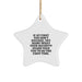 Funny Security Guard Christmas Unique Gifts from Family - Star Ornament, 'If At First You Don't Succeed, Try Doing What Your Security Guard Told You To Do The First Time.' for Security Guards - Image 1