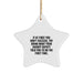 Funny Sheriff Deputy Gifts for Christmas - Sheriff Deputy Star Ornament with Quote - Gifts from Friends for Sheriff Deputy - Image 1