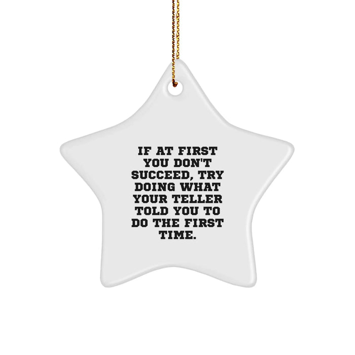 Funny Teller Star Ornament Gifts from Friends for Teller Christmas Unique Gifts - Image 1