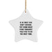 Funny Therapist Gifts from Men for Therapists, Star Ornament with Inspirational Quote, Christmas Unique Gifts - Image 1