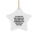 Funny Woodworker Star Ornament Gifts from Friends for Woodworker, If At First You Don't Succeed, Try Doing What Your Woodworker Told You To Do The First Time. Christmas Unique Gifts - Image 1