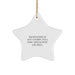 Funny Backpacking Gifts from Friends for Christmas, Star Ornament Decorations, 'Backpacking Is Not A Hobby. It's A Post-apocalyptic Life Skill.' - Image 1