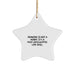 Funny Star Ornament Gifts from Men to Women for Drawing Enthusiasts, Inspirational Quote: 'Drawing Is Not A Hobby. It's A Post-apocalyptic Life Skill.' for Christmas Unique Gifts - Image 1
