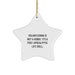 Funny Post-apocalyptic Volunteer Gifts for Friends, Funny Star Ornament for Christmas Unique Gifts from Men, Gifts for Volunteers - Image 1