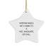 Funny Amateur Radio Christmas Unique Gifts for Men - 'Amateur Radio Is Not A Hobby. It's A Post-apocalyptic Life Skill.' Star Ornament Gifts from Family to Amateur Radio Enthusiasts - Image 1