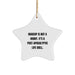 Funny Makeup Gifts from Men for Friends Star Ornament White Star Shaped Christmas Unique Gifts - Image 1