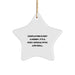 Cosplaying Christmas Unique Gifts from Men to Cosplaying Friends - Funny Star Ornament with 'Cosplaying Is Not A Hobby. It's A Post-apocalyptic Life Skill.' - Image 1