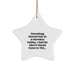 Genealogy Gifts from Family for Christmas Star Ornament, Funny Quote: 'Genealogy Started Out As A Harmless Hobby' - Image 1