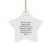 Funny Home Science Experiments Gifts from Men to Friends - Home Science Experiments Started Out As A Harmless Hobby, Star Ornament for Christmas Unique Gifts - Image 1