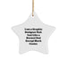 Funny Graphic Designer Gifts from Dad for Christmas Unique Star Ornament - 'I Am A Graphic Designer Dad. Just Like A Normal Dad Except Much Cooler.' - Image 1