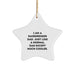 Gifts from Men to Hairdresser Dad, Funny Star Ornament for Christmas Decorations with I Am A Hairdresser Dad Quote, Hairdresser Gifts - Image 1