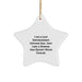 Funny Law Enforcement Officer Gifts for Men - I Am A Law Enforcement Officer Dad Ornament, Star Shaped Christmas Unique Gifts from Men - Image 1