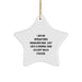 Unique Operations Manager Gifts for Men Star Ornament I Am An 'Operations Manager Dad' Much Cooler Christmas Decoration - Image 1