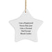 Christmas Unique Gifts for Registered Nurse Dad, 'I Am A Registered Nurse Dad', White Star Ornament, Funny Registered Nurse Star Decorations - Image 1
