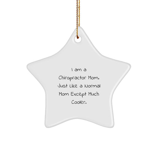 Funny Chiropractor Mom Gifts for Chiropractor, Star Ornament Chiropractor Gifts from Family, Christmas Unique Gifts - Image 1