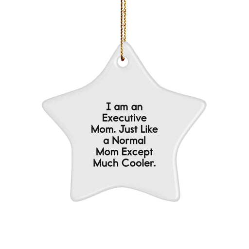 Executive Star Ornaments for Christmas Unique Gifts from Mom to Executive Daughter or Son, Funny and Cute Star Shaped Decorations - Image 1