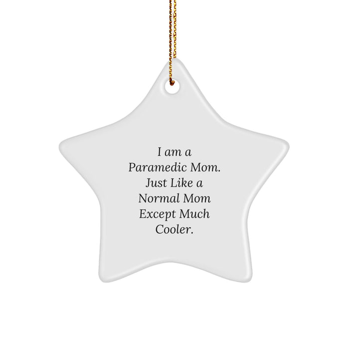 Rescue Worker Gifts for Men, Unique Star Ornament, Funny Mom Quote, Gifts from Family, Christmas Unique Gifts - Image 1
