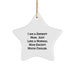 Sheriff Gifts, Funny Star Ornament for Sheriff Mom, Christmas Unique Gifts from Friends for Family - Image 1
