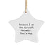 Funny Aircraft Mechanic Gifts from Women, Star Ornament for Men, Because I Am The Aircraft Mechanic. That's Why., Christmas Unique Gifts for Aircraft Mechanic - Image 1
