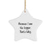 Funny Logger Star Ornament, Gifts from Men, Women, or Friends for Logger, Unique Christmas Unique Gifts - Image 1