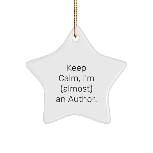 Funny Author Star Ornament Gifts from Friends and Family for Christmas Unique Presents - Image 1