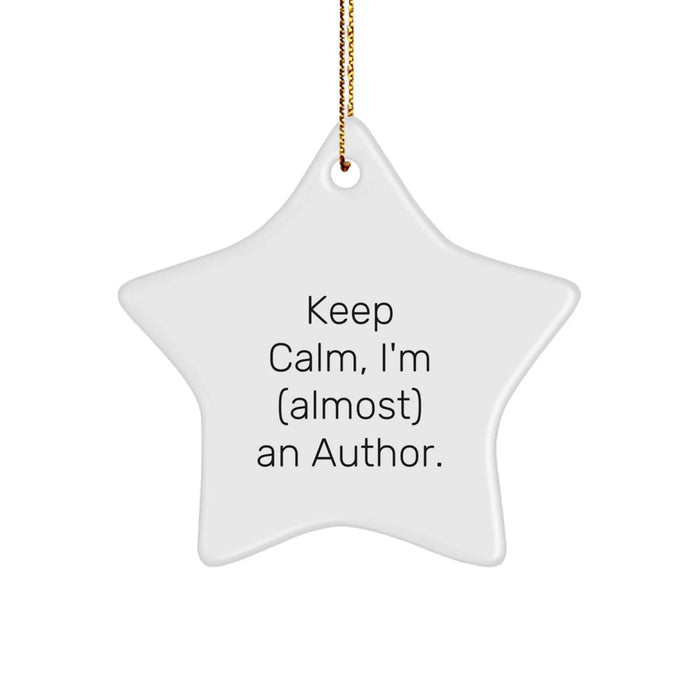 Funny Author Star Ornament Gifts from Friends and Family for Christmas Unique Presents - Image 1