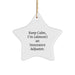 Funny Insurance Adjuster Gifts, Keep Calm Star Ornament for Insurance Adjusters, Christmas Unique Gifts from Friends, for Insurance Adjuster Men, Funny Star Ornament - Image 1