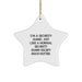 Funny Security Guard Gifts, 'I'm A Security Guard. Just Like A Normal Security Guard Except Much Hotter.' Star Ornament for Christmas, Gifts from Friends to Security Guards - Image 1