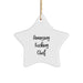 Funny Chef Gifts from Men - 'Amazing F--king Chef' Star Ornament, White, Christmas Unique Gifts for Chef - Image 1