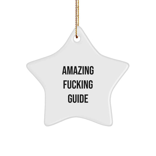 Christmas Unique Guide Gifts for Guide Enthusiasts - Funny Star Ornament Gifts from Friends and Family - Image 1