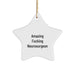Funny Neurosurgeon Gifts for Christmas - 'Amazing F--king Neurosurgeon' Star Ornament from Friends, Perfect for Coworkers or Family - Image 1