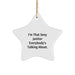 Funny Janitor Gifts from Friends, I'm That Sexy Janitor Everybody's Talking About Star Ornament for Janitor, Unique Christmas Unique Gifts for Men, Women, Family, Friends - Image 1
