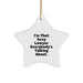 Funny Lawyer Gifts, I'm That Sexy Lawyer Everybody's Talking About, Star Ornament for Christmas, Gifts from Family to Lawyer - Image 1