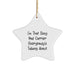 Funny Mail Carrier Gifts from Friends for Christmas, Star Ornament with 'I'm That Sexy Mail Carrier Everybody's Talking About.' Quote, Gifts for Mail Carriers - Image 1