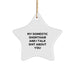 Funny Domestic Shorthair Cat Gifts, Star Ornament with 'My Domestic Shorthair And I Talk Shit About You' Quote, Christmas Unique Gifts from Friends for Lovers of Domestic Shorthair Cats - Image 1