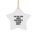 Funny Nurse Gifts from Men to Friends - I'm That Sexy Nurse Everybody's Talking About. Star Ornament for Nurse at Christmas - Image 1