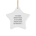 Funny Landscape Designer Gifts - 'Much Hotter' Star Ornament, Perfect Christmas Unique Gifts for Landscape Designer Men, from Gifts from Men - Image 1